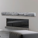 Lexington Hearth Half-Round Sleeper 72" Handcrafted Non-Combustible Weathered Gray Mantel Shelf Kit