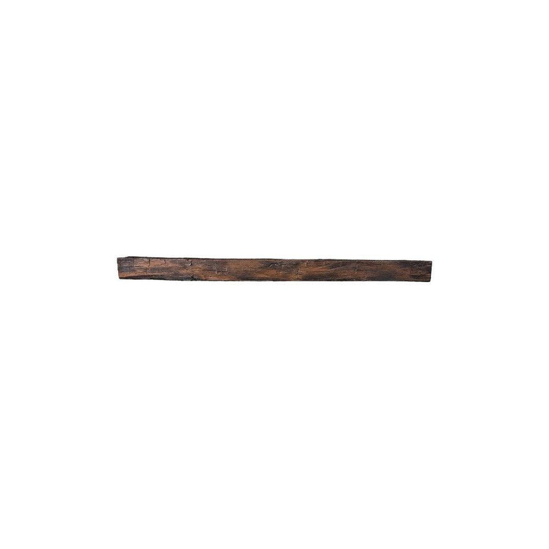 Lexington Hearth Hayloft Beam 72" Hand-Painted Non-Combustible Maduro Mantel Shelf Kit