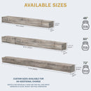 Lexington Hearth Hayloft Beam 72" Hand-Painted Non-Combustible Weathered Gray Mantel Shelf Kit