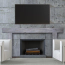 Lexington Hearth Hitching Post 3-Piece Eclipse Mantel Surround Kit with Handcrafted Detailing