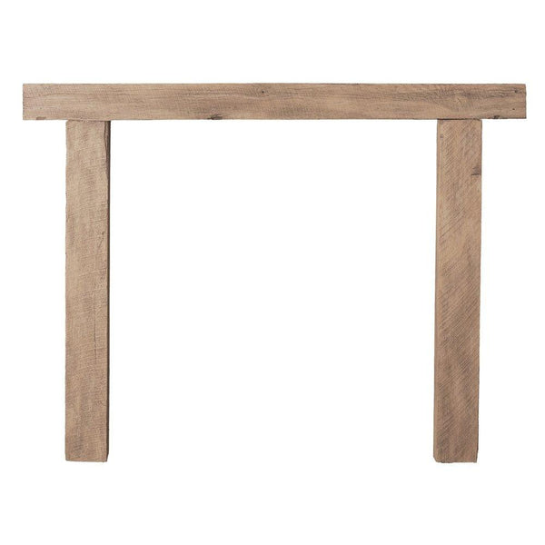 Lexington Hearth Hitching Post 3-Piece Pale Honey Mantel Surround Kit with Handcrafted Detailing