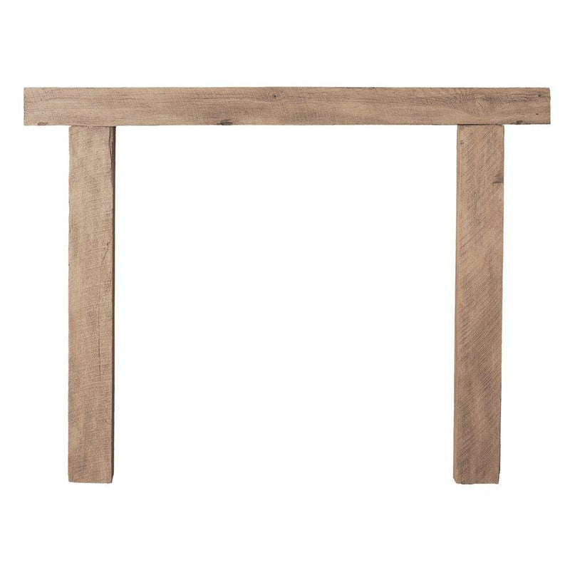 Lexington Hearth Hitching Post 3-Piece Pale Honey Mantel Surround Kit with Handcrafted Detailing