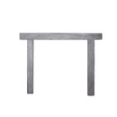 Lexington Hearth Hitching Post 3-Piece Weathered Gray Mantel Surround Kit with Handcrafted Detailing