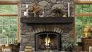 Lexington Hearth Rickhouse 72" Handcrafted Non-Combustible Roasted Chestnut Mantel Shelf Kit