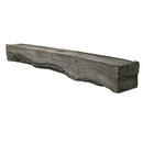 Lexington Hearth Rickhouse 72" Hand-Painted Non-Combustible Weathered Gray Mantel Shelf Kit