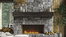 Lexington Hearth Tobacco Barn 72" Hand-Painted Non-Combustible Roasted Chestnut Mantel Shelf Kit