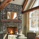 Lexington Hearth Tobacco Barn 72" Handcrafted Non-Combustible Maduro Mantel Shelf Kit