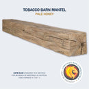 Lexington Hearth Tobacco Barn 72" Handcrafted Non-Combustible Pale Honey Mantel Shelf Kit