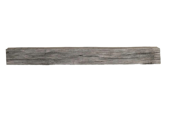 Lexington Hearth Tobacco Barn 72" Hand-Painted Non-Combustible Weathered Gray Mantel Shelf Kit