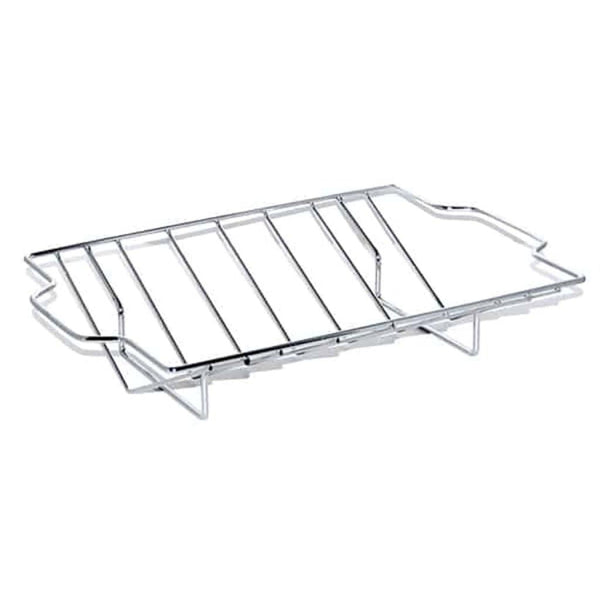 MHP 15" Nickel-Plated Steel Roast Rack – Heavy-Duty & Fits All Grills