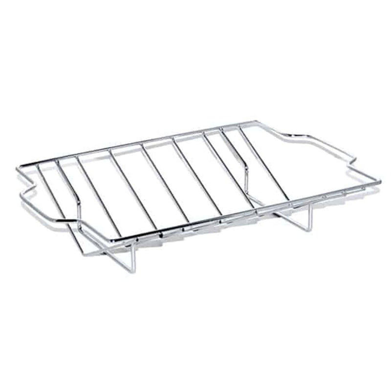 MHP 15" Nickel-Plated Steel Roast Rack – Heavy-Duty & Fits All Grills
