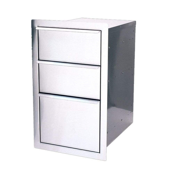 MHP 28" Built-In Stainless Steel Triple Drawer for Organized Outdoor Storage