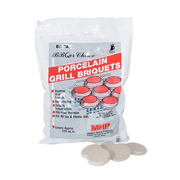 MHP BQ3A Porcelain Grill Briquettes – 4 lb Bag