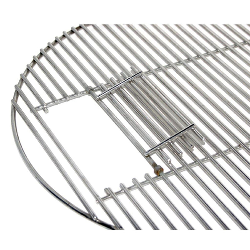 MHP CG87SS Round Stainless Steel Cooking Grid with Hinged Door – Big Green Egg, Kamado Joe & Bravo