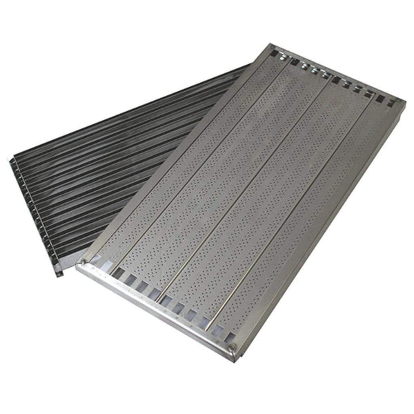 MHP CG90SET Stainless Steel Grate Emitter Housing Tray with Cooking Grid for Charbroil