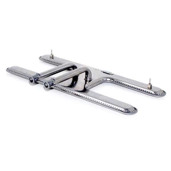 MHP GGDLB13TL Stainless Steel Dual H-Burner with Twist Lock Venturi Assembly for WNK & TJK Grills