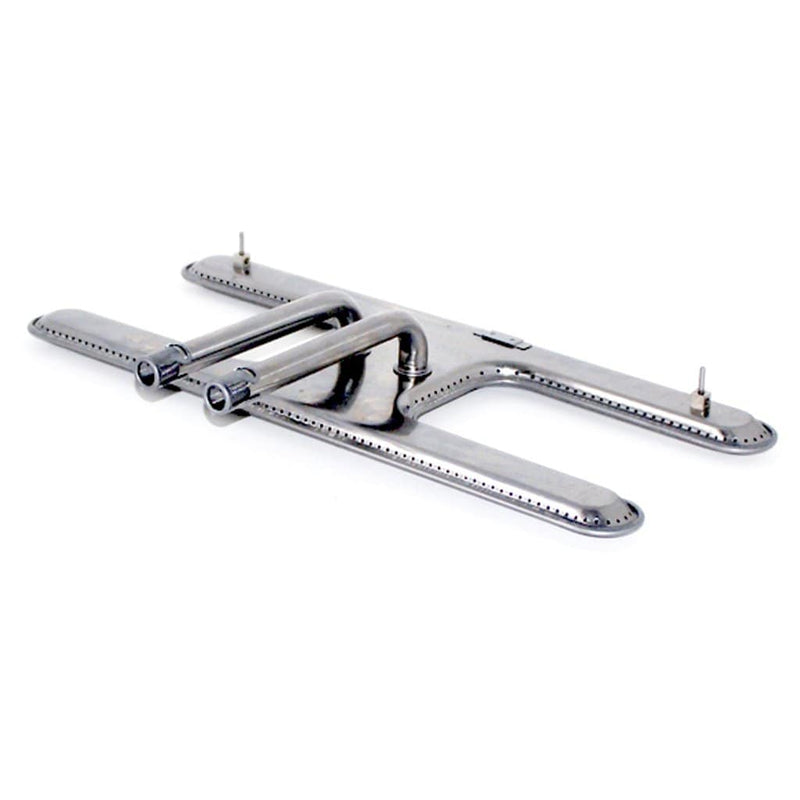 MHP GGDLB13TL Stainless Steel Dual H-Burner with Twist Lock Venturi Assembly for WNK & TJK Grills