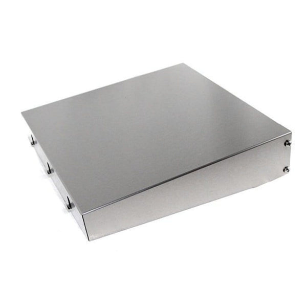 MHP HHDDSK Stainless Steel Drop-Down Side Shelf with Built-In Utensil Holders