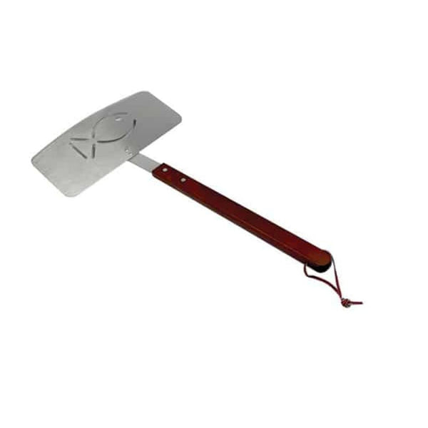 MHP Stainless Steel Fish Spatula with 10-Inch Rosewood Handle