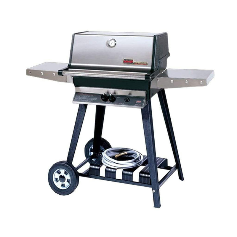 MHP TJK 2 Gas Grill Head with Patented “H” Dual Burners and 2 Stainless Steel Shelves