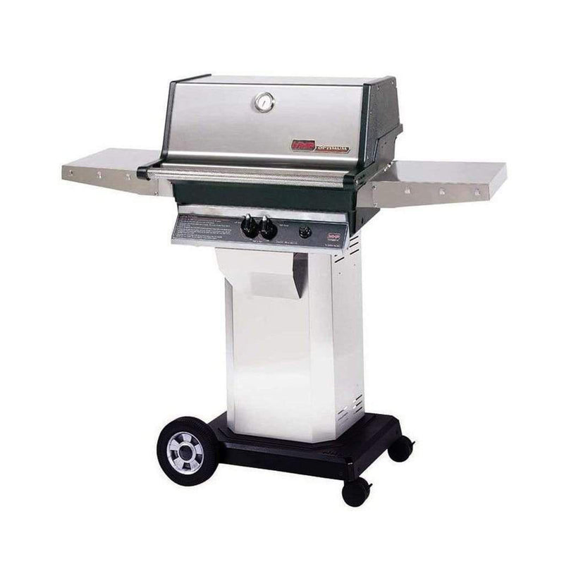 MHP TJK 2 Gas Grill Head with Patented “H” Dual Burners and 2 Stainless Steel Shelves