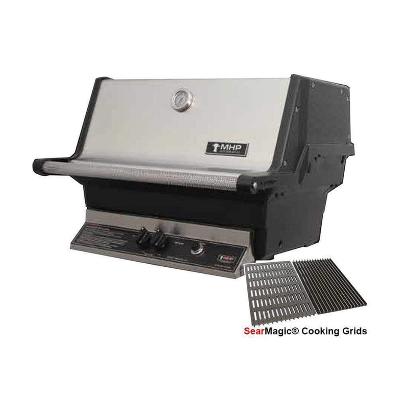 MHP TJK2LS Built-In Gas Grill Head with Patented “H” Stainless Steel Dual Burners