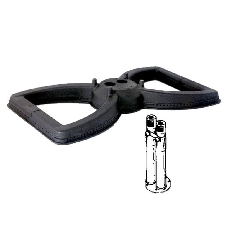 MHP WDSB7 Cast Iron Bowtie Grill Burner with DV7 Venturi