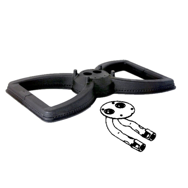 MHP WDSB8 Cast Iron Bowtie Grill Burner with DV8 Venturi