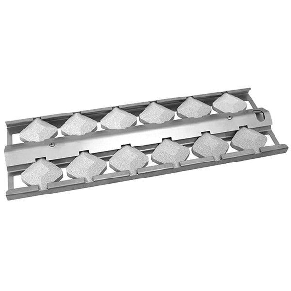 MHP WLFTECT1 Stainless Steel Briquette Tray with 12 Porcelain Briquettes