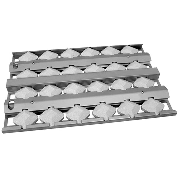 MHP WLFTECT2 Stainless Steel Briquette Tray with 24 Porcelain Briquettes