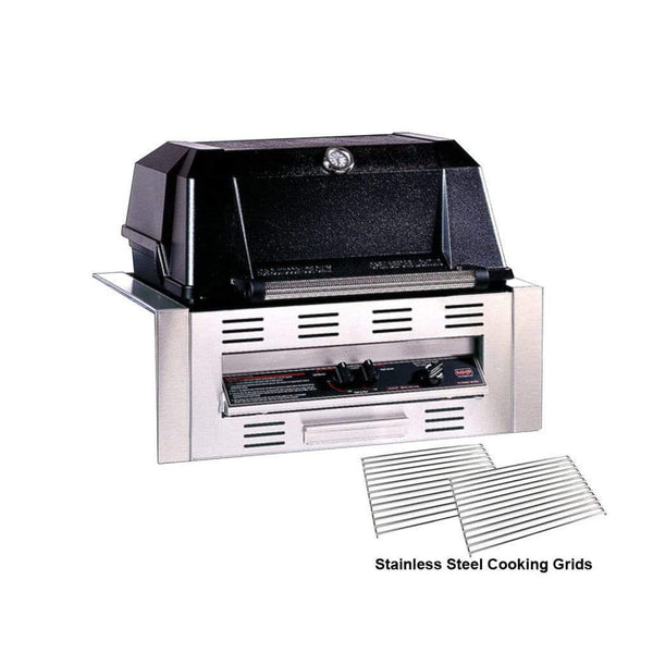 MHP WNK4LS Built-In Gas Grill Head with Patented Stainless Steel Dual Burners