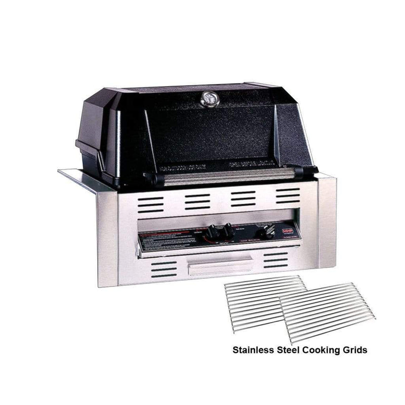 MHP WNK4LS Built-In Gas Grill Head with Patented Stainless Steel Dual Burners