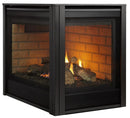 Majestic 36 Inch Direct Vent Modern Corner Gas Fireplace With IntelliFire Touch Ignition System