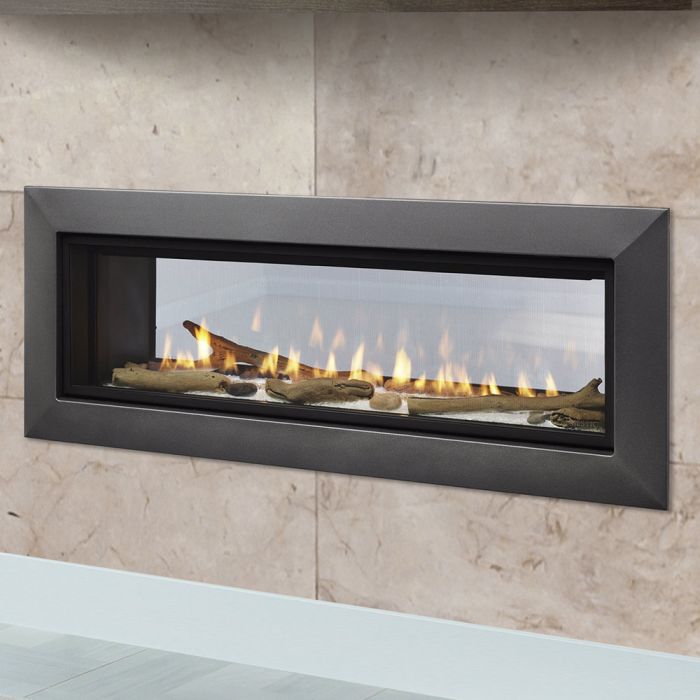 Majestic 36" Direct Vent Echelon II See-Through Gas Fireplace with IntelliFire Touch Ignition System