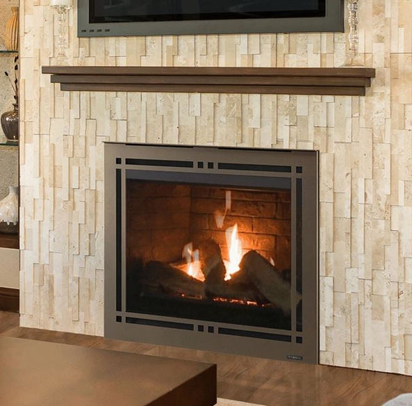 Majestic 36" Pearl II See-Through Direct Vent Gas Fireplace With IntelliFire Touch Ignition System
