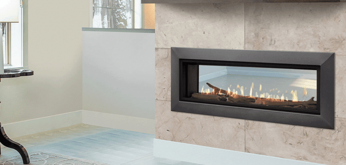 Majestic 48" Echelon II See-Through Contemporary Gas Fireplace Direct Vent