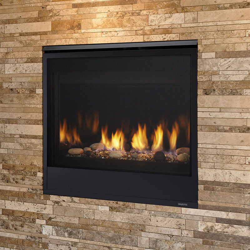Majestic Direct Vent Gas Fireplace 32" Quartz Traditional with IntelliFire Touch ignition