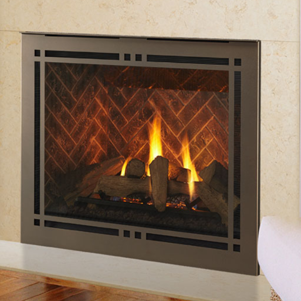 Majestic Meridian Gas Fireplace 36" Dirct vent With IntelliFire Touch Ignition System