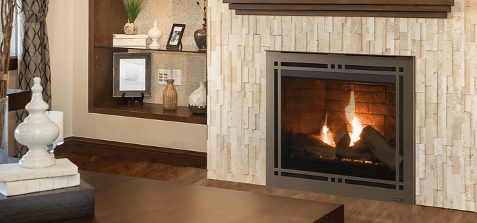 Majestic Meridian Gas Fireplace 36" Dirct vent With IntelliFire Touch Ignition System