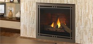 Majestic Meridian Platinum Gas Fireplace 36" Direct Vent With IntelliFire Touch Ignition System