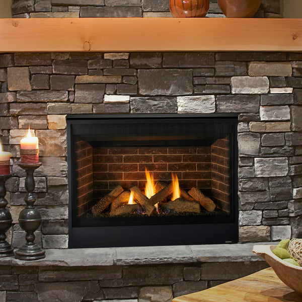 Majestic Quartz Direct Vent Gas Fireplace 42" With IntelliFire Touch Ignition System