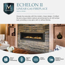 Majestic Echelon II Contemporary Energy Efficiency 72 Inch Direct Vent Gas Fireplace