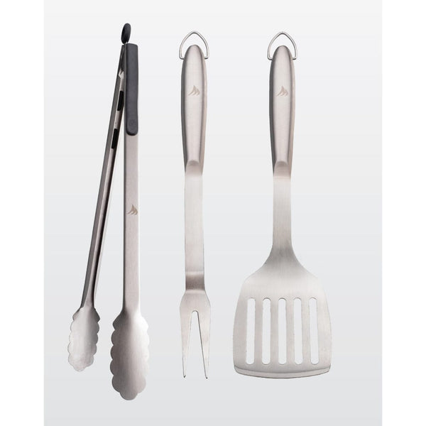 Memphis BBQ Utensil Set 3-Piece – Includes Spatula, Fork & Tongs