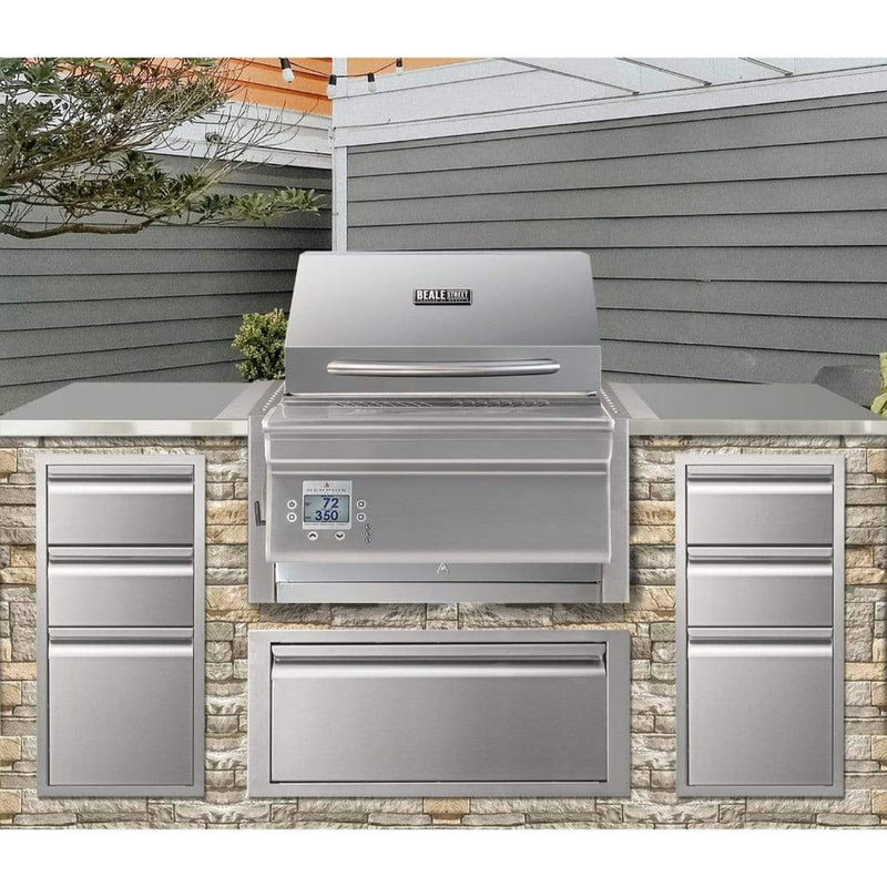 Memphis Beale Street 34" Built-In Pellet Grill – Wi-Fi Controlled with Open Flame Searing


