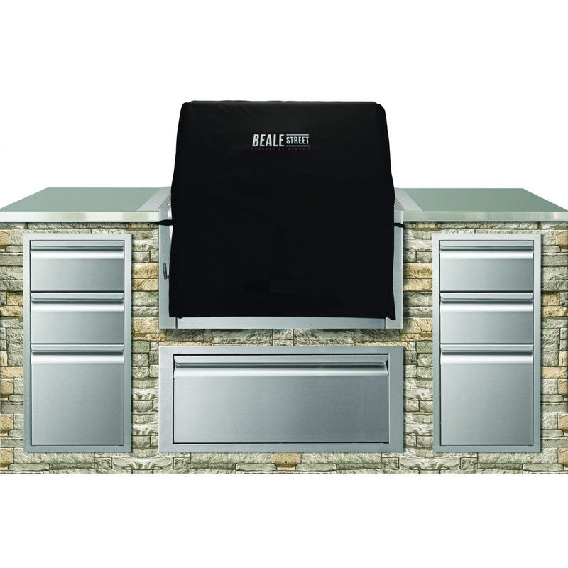 Memphis Black Premium Grill Cover for Beale Street Built-In Pellet Grill – Water-Resistant Polyester