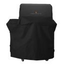 Memphis Black Polyester Cover for Elevate Cart ITC2 Pellet Grill with Secure Velcro Straps