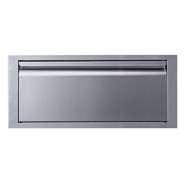 Memphis Pro 30" Stainless Steel Lower Drawer – Single Access with Self-Close Design

