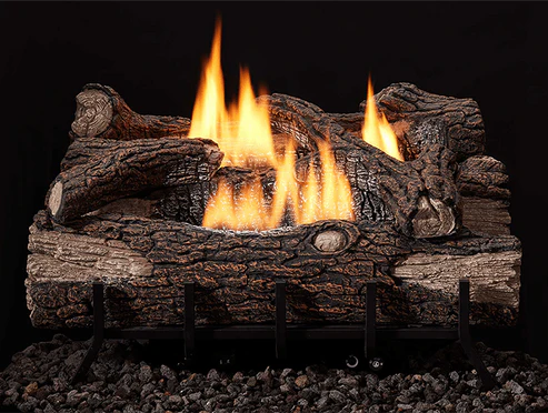 Monessen - Mountain Oak 24" Gas Log Set for Lumonessen Vent-Free Burner | MTNOK-24