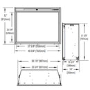 Napoleon Ascent 40 Inch Built-in Electric Non-reflective Fireplace 