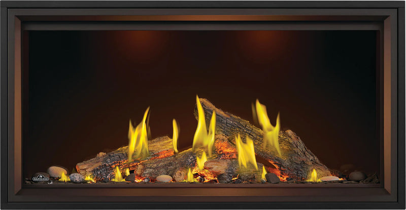 Napoleon Tall Vector 62" Linear Gas Fireplace TLV62LN with Luminous Logs